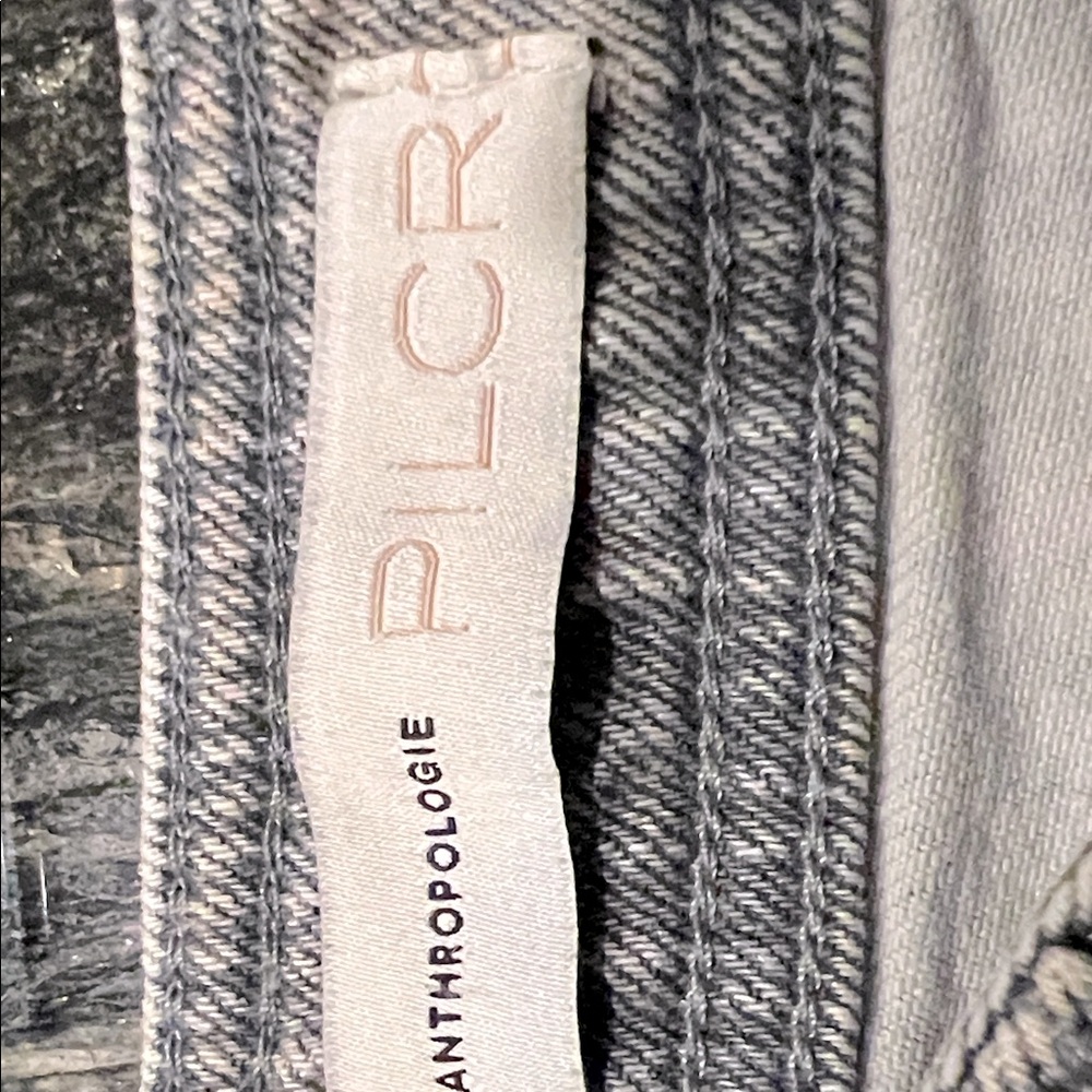 Anthropologie Gray Textured Jeans